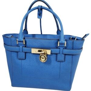Elegant Blue Designer Tote Bag